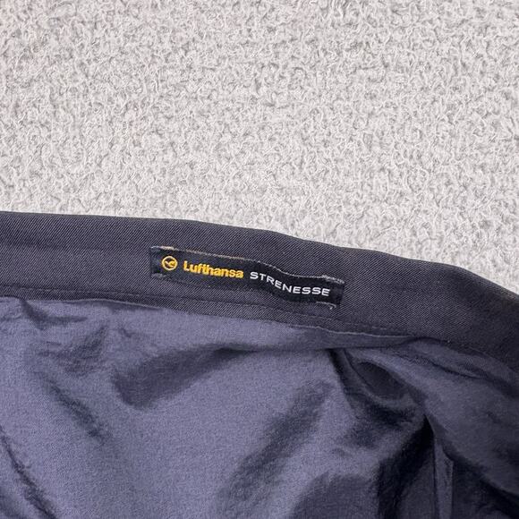 VTG Lufthansa X Strenesse Flight Attendant Uniform pencil Skirt Womens 12 Black - Picture 3 of 13